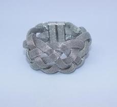 Pulseira Bracelete Medusa Prata Fecho Magnético