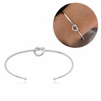 Pulseira Bracelete Nó Delicado Feminino Folheado a Ouro ou Prata Pulseira Bracelete Nó Delicado Feminino Folheado a Ouro ou Prata
