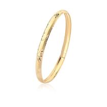 Pulseira Bracelete Oca Egípcia Ouro 10k M8