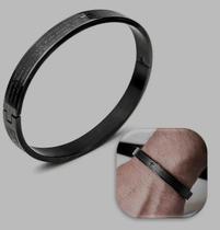 Pulseira Bracelete Oração Pai Nosso Aço Inox 316L Masculino Feminino Inoxidável Luxo Dourado Preto Prata Pulseira Bracelete Oração Pai Nosso Aço Inox 316L Masculino Feminino Inoxidável Luxo Dourado Preto Prata