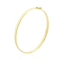 Pulseira Bracelete Oval - Fio Redondo 3mm - Ouro 18k/750