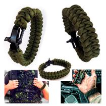 Pulseira Bracelete Paracord 550 Militar Operações Especiais Sobrevivência