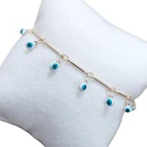 Pulseira Bracelete Pingente Olho Grego Presente Proteção Pulseira Bracelete Pingente Olho Grego Presente Proteção