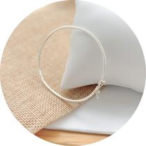 Pulseira Bracelete Prata 925 Feminino Delicado Garantia