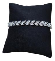 Pulseira Bracelete Prata Com Zircônia Noiva Debutante Pulseira Bracelete Prata Com Zircônia Noiva Debutante