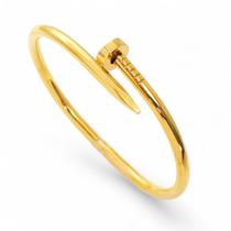 Pulseira Bracelete Prego de Aço Inoxidável Luxo e Modernidade para Seu Estilo