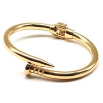 Pulseira Bracelete Prego Simples Unissex em Aço Inoxidável