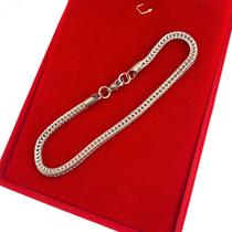 Pulseira Bracelete Rabo De Dragão 3mm Aço Inoxidavel Prata Pulseira Bracelete Rabo De Dragão 3mm Aço Inoxidavel Prata