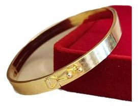 Pulseira Bracelete Retangular de ouro 750/18k 5mm 19cm 5,9 gramas