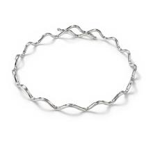 Pulseira Bracelete Rigido Ajustavel Regulavel Prata Lei Onda Pulseira Bracelete Rigido Ajustavel Regulavel Prata Lei Onda