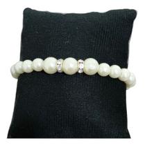 Pulseira Bracelete Strass Perola Debutante Noiva Festa