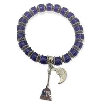 Pulseira Bruxa Wicca roxa cristal e silicone - Proteção Pulseira Bruxa Wicca roxa cristal e silicone - Proteção