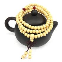 Pulseira Budista Branca C/ Berloque108 Buda Budismo Tibetano