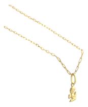 Pulseira Cadeadinho Anjo Da Guarda Ouro 18k 750 16 Cm Amarelo 16 Cm