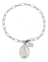 Pulseira Cadeia Consagração Medalha Nossa Senhora Aparecida Pulseira Cadeia Consagração Medalha Nossa Senhora Aparecida