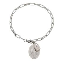 Pulseira Cadeia Consagração Nossa Senhora das Graças Corrente Inox Pulseira Cadeia Consagração Nossa Senhora das Graças Corrente Inox