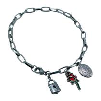 Pulseira Cadeia Consagração Nossa Senhora de Guadalupe Inox
