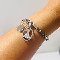 Pulseira Cadeia de Consagração de Nossa Senhora - Aço Inox