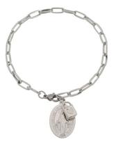 Pulseira Cadeia De Consagração Nossa Senhora Das Graças Inox