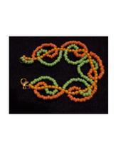 Pulseira caracol laranja e verde Pulseira caracol laranja e verde