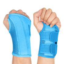 Pulseira Carpal Tunnel NuCamper para homens e mulheres azul S/M
