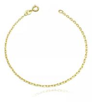 Pulseira Carrier Cadeado Fecho Tradicional Banho Ouro 18k