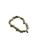 Pulseira Cascalho de Pedra Natural Água-marinha, Labradorita