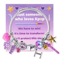 Pulseira CelyBoutique de Joias com Berloques de Cristal Inspirada em K-Pop Pulseira CelyBoutique de Joias com Berloques de Cristal Inspirada em K-Pop