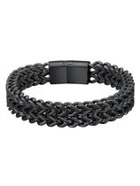 Pulseira ChainsHouse Franco Cuban Link 316L em aço inoxidável Pulseira ChainsHouse Franco Cuban Link 316L em aço inoxidável