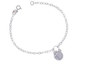 Pulseira Chapa Pai Nosso 15mm + Cruz