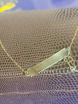 Pulseira Chapinha Com Carrinho 0.70 Grama Ouro 18 Kilates 13 Cm