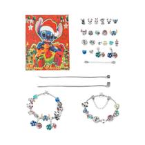 Pulseira Charm De Natal Disney Stitch DIY Moda Surpresa Caixa Cega Presente De Joias Para Festivais