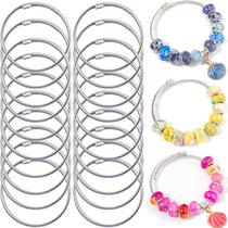 Pulseira Charm ZYEHXED Snake em aço inoxidável, 20 unidades para mulheres Pulseira Charm ZYEHXED Snake em aço inoxidável, 20 unidades para mulheres
