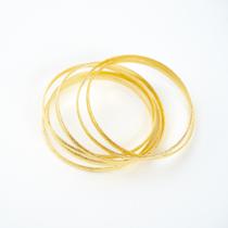 Pulseira Cigana Argolas Lisas + Presente