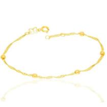 Pulseira cingapura mãe mulher namorada rommanel folheado18k