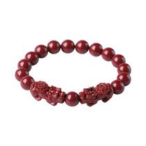 Pulseira Cinnabar com contas Double Pixius Charms de 12 mm Pulseira Cinnabar com contas Double Pixius Charms de 12 mm