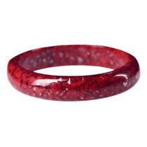 Pulseira Cinnabar Crystal de alto conteúdo com 12 mm de largura para mulheres