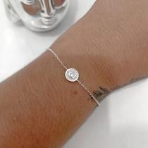 Pulseira Círculo Cravejado - PRATA 925