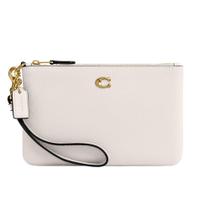 Pulseira COACH Small B4/Chalk em couro de seixo polido