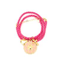 Pulseira/Colar 2 em 1 Pingente Flor Esmaltada