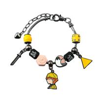 Pulseira Colorida De Anime Demon Slayer Com Pingente De Tanjiro E Nezuko, Joia Para Homens E Pulseira Colorida De Anime Demon Slayer Com Pingente De Tanjiro E Nezuko, Joia Para Homens E