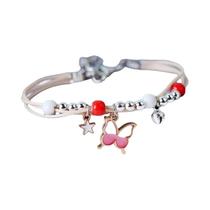 Pulseira Colorida De Borboleta Para Mulheres E Meninas, Joia De Moda Com Contas De Estrela E Sino, Pulseira Colorida De Borboleta Para Mulheres E Meninas, Joia De Moda Com Contas De Estrela E Sino,