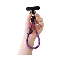 Pulseira Colorida De Cordão De Telefone Móvel Tecido Para Fones De Ouvido, Carteira De Chaves