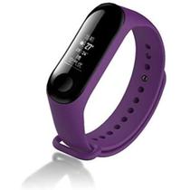 Pulseira Colorida De Silicone Para Band 5 Proteção Danet- roxo