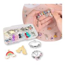 Pulseira Com Berloques Feminina Menina Infantil Juvenil Glow Pingente Moderna