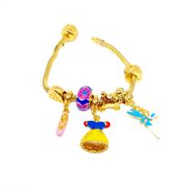 Pulseira com Berloques folheado Ouro Symbol Princesa