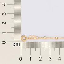 Pulseira com bola banhada a ouro 18k Cód. 55220300