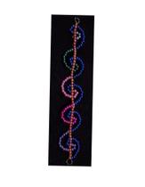 Pulseira com caracóis lilás, rosa e azul de miçanga. Pulseira com caracóis lilás, rosa e azul de miçanga.