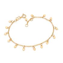Pulseira Com Corações Banhado a Ouro Rommanel 552231 Cor:Dourado Pulseira Com Corações Banhado a Ouro Rommanel 552231 Cor:Dourado