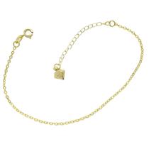 Pulseira Com Corrente De Elos Redondos PRI Style Folheada A Ouro 18K Antialérgica